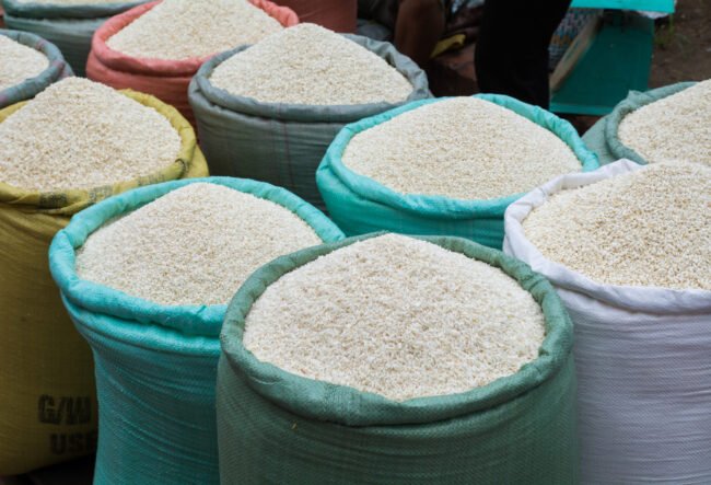 Rice at the Market in Luang Prabang, Laos Rice at the Market in Luang Prabang, Laos
